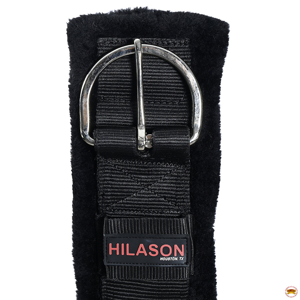 Hilason Western Horse Nylon Padded Fleece Straight Girth Stainless Steel Buckle
