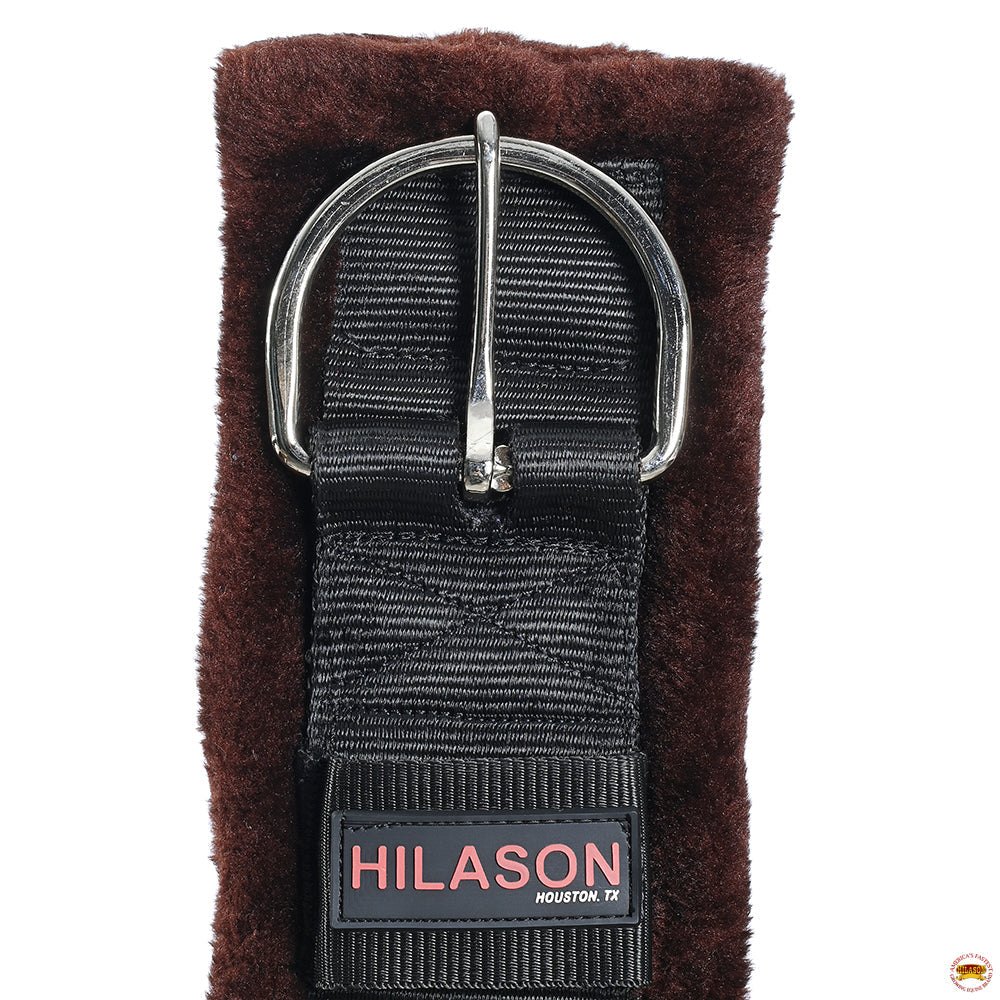 Hilason Western Horse Nylon Padded Fleece Straight Girth Stainless Steel Buckle