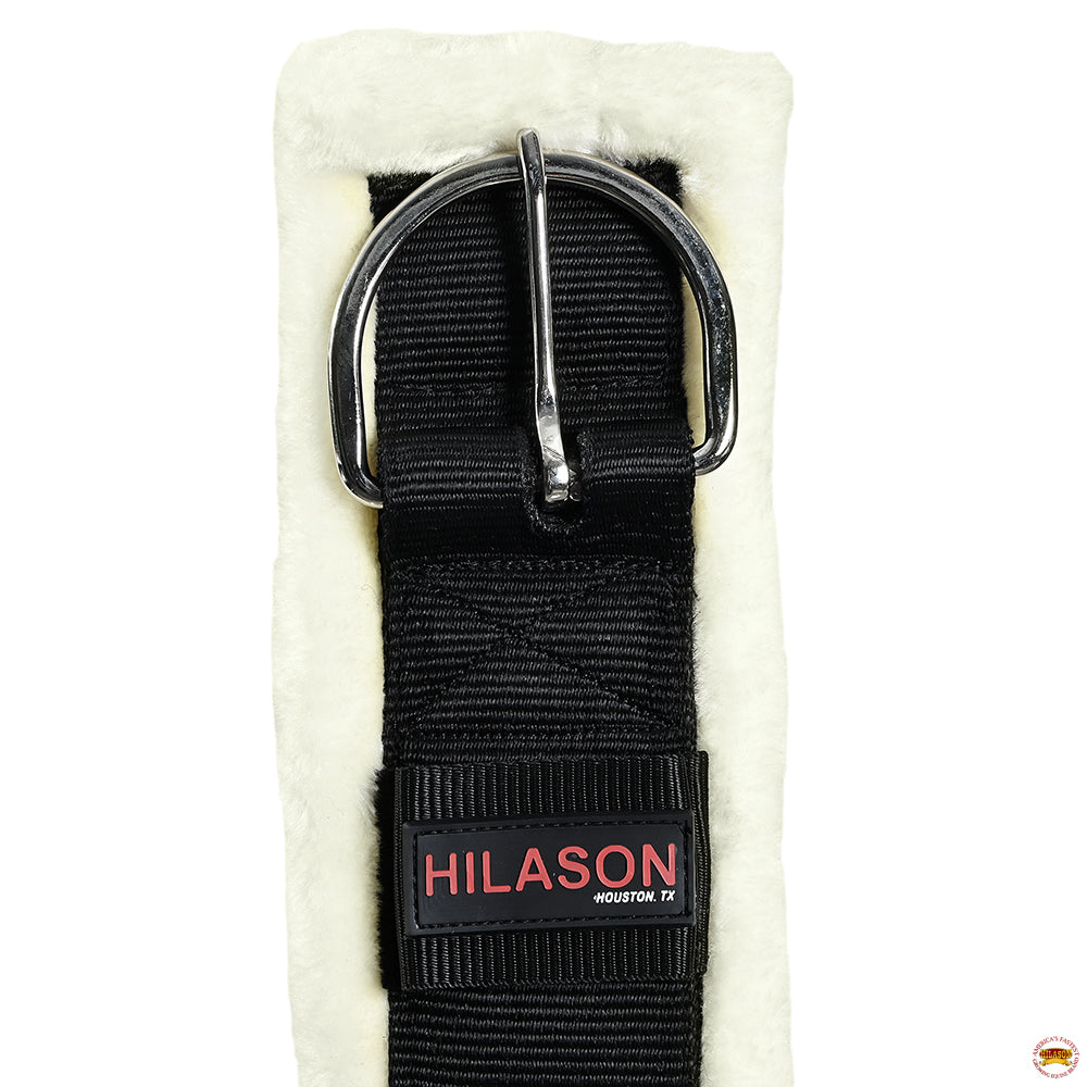 Hilason Western Horse Nylon Padded Fleece Straight Girth Stainless Steel Buckle