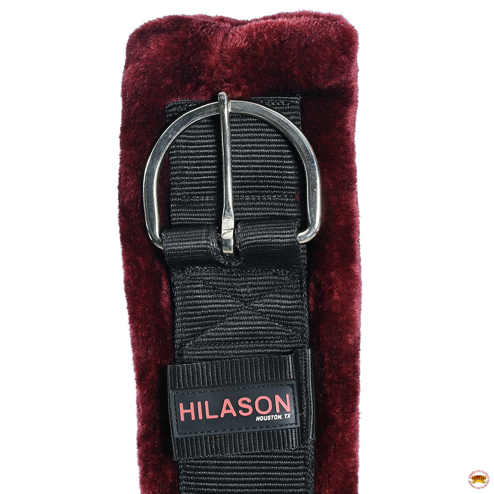 Hilason Western Horse Nylon Padded Fleece Straight Girth Stainless Steel Buckle