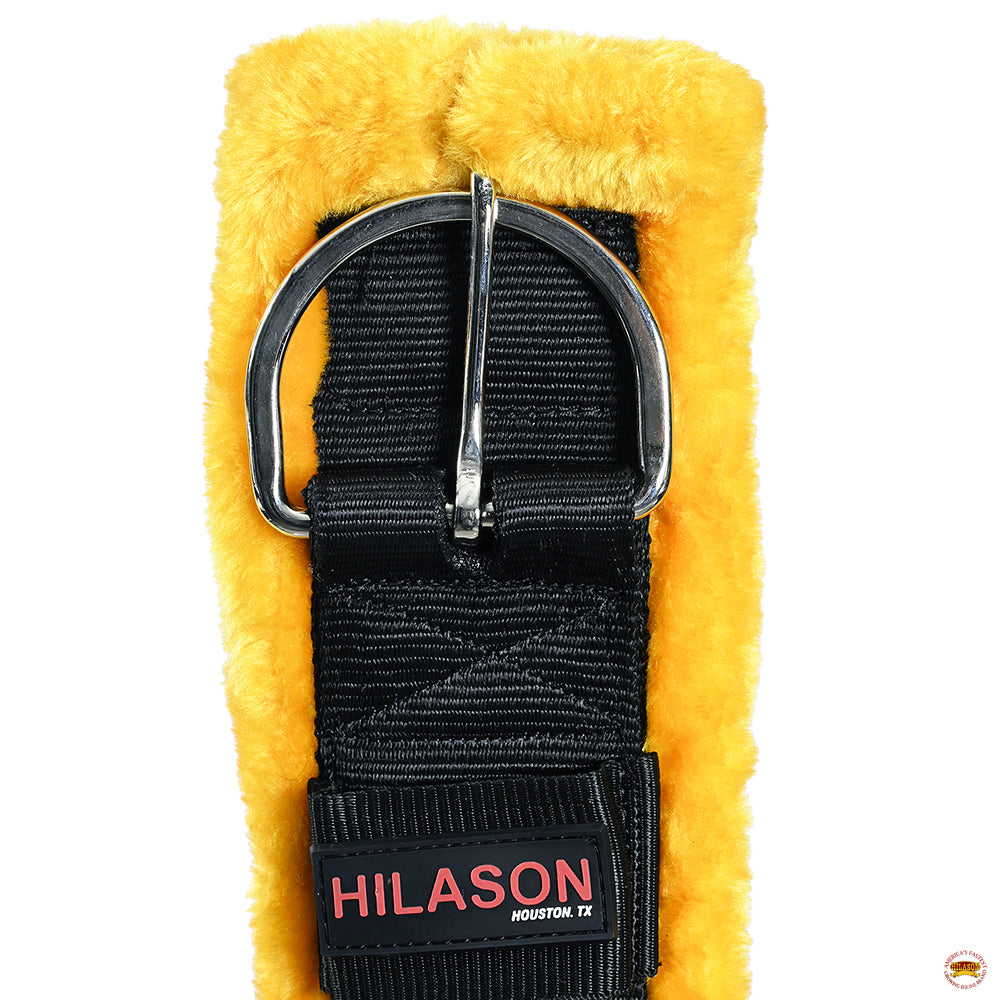 Hilason Western Horse Nylon Padded Fleece Straight Girth Stainless Steel Buckle