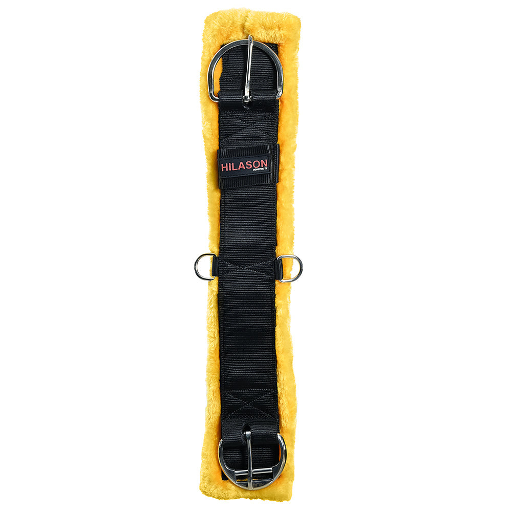 Hilason Western Horse Nylon Padded Fleece Straight Girth Stainless Steel Buckle