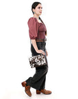 American Darling Adbg1489 Envelope Hair-On Genuine Leather Women Bag Western Handbag Purse