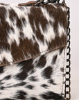 American Darling Adbg1489 Envelope Hair-On Genuine Leather Women Bag Western Handbag Purse
