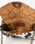American Darling Adbg1489 Envelope Hair-On Genuine Leather Women Bag Western Handbag Purse