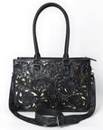 American Darling Adbg1492 Tote Hand Tooled Genuine Leather Women Bag Western Handbag Purse
