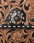 American Darling Adbg1494 Small Crossbody Hand Tooled Genuine Leather Women Bag Western Handbag Purse