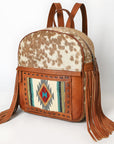 American Darling Adbg1495 Backpack Upcycled Wool Hair-On Genuine Leather Women Bag Western Handbag Purse