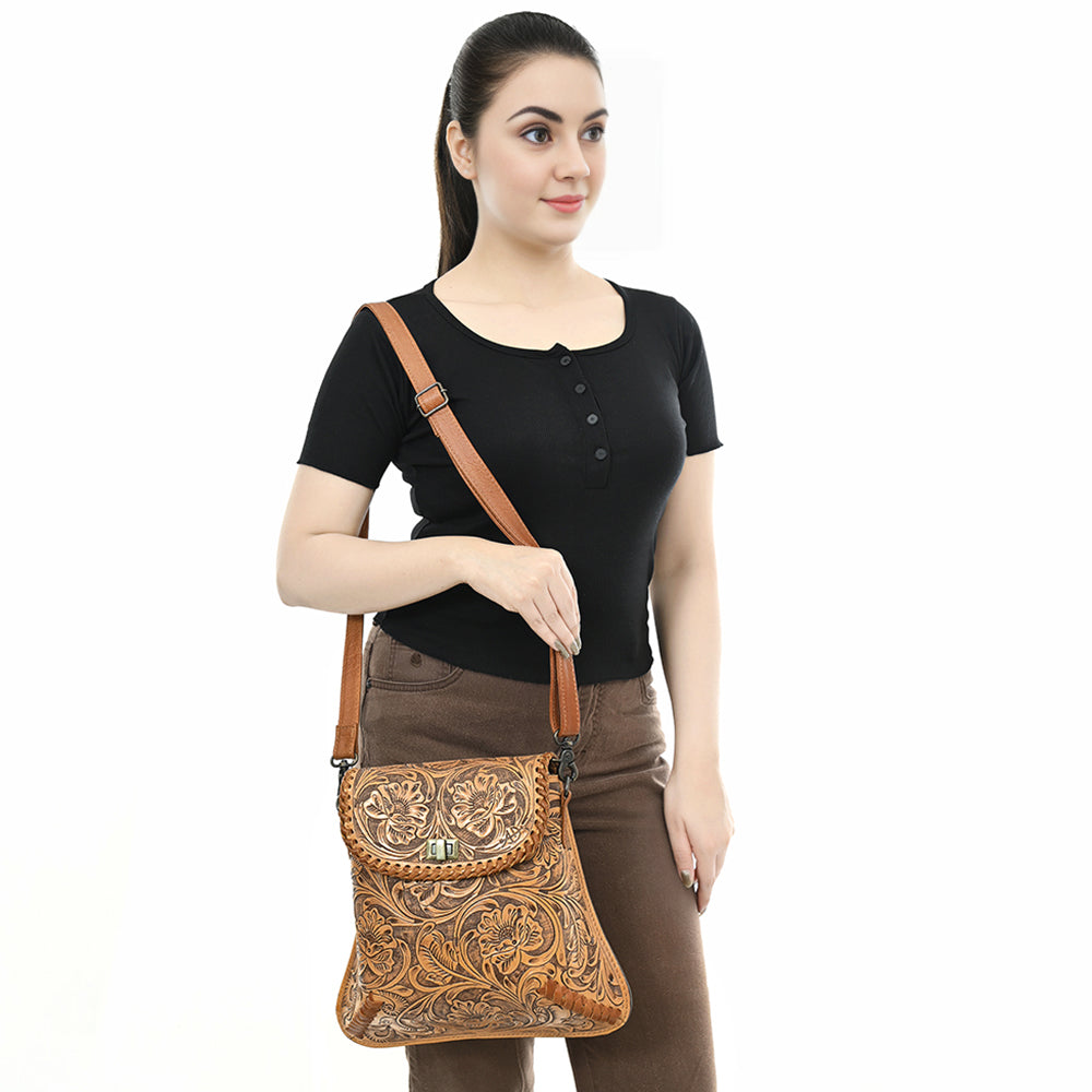 American Darling Cross Body I Hand Tooled Genuine Leather Women Bag Western Handbag Purse