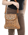 American Darling Cross Body I Hand Tooled Genuine Leather Women Bag Western Handbag Purse