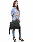 American Darling Adbg1501 Tote Hand Tooled Genuine Leather Women Bag Western Handbag Purse