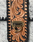 American Darling Adbg1503 Small Crossbody Hand Tooled Hair-On Genuine Leather Women Bag Western Handbag Purse