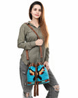American Darling Saddle Blanket Genuine Leather women bag western handbag purse