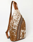 American Darling Adbg1513 Sling Hand Tooled Hair-On Genuine Leather Women Bag Western Handbag Purse
