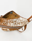 American Darling Adbg1513 Sling Hand Tooled Hair-On Genuine Leather Women Bag Western Handbag Purse