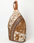American Darling Adbg1513 Sling Hand Tooled Hair-On Genuine Leather Women Bag Western Handbag Purse