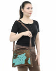 American Darling Tote Crocodile Embossed Genuine Leather Women Bag Western Handbag Purse