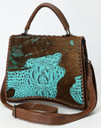 American Darling Tote Crocodile Embossed Genuine Leather Women Bag Western Handbag Purse