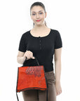 American Darling Tote Crocodile Embossed Genuine Leather Women Bag Western Handbag Purse
