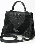 American Darling Tote Crocodile Embossed Genuine Leather Women Bag Western Handbag Purse