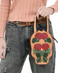 American Darling Adbga570 Tote Hand Tooled Genuine Leather Women Bag Western Handbag Purse