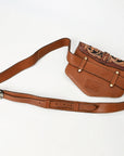American Darling Adbga572 Sling Hand Tooled Hair-On Genuine Leather Women Bag Western Handbag Purse