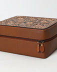 American Darling Jewelry Case Hand Tooled Genuine Leather Women Bag Western Handbag Purse