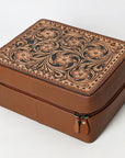 American Darling Jewelry Case Hand Tooled Genuine Leather Women Bag Western Handbag Purse