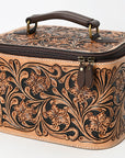 American Darling Adbga576 Jewelry Case Hand Tooled Genuine Leather Women Bag Western Handbag Purse