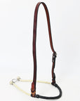 Comfytack Western Horse Round Nose Caveson Genuine Leather Noseband