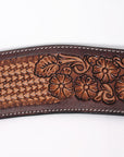 COMFYTACK Western Leather Horse Tripping Breast Collar Brown Floral Carved