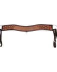 COMFYTACK Western Leather Horse Tripping Breast Collar Brown Floral Carved