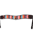 COMFYTACK Western Leather Horse Tripping Breast Collar Multi Beaded Inlay