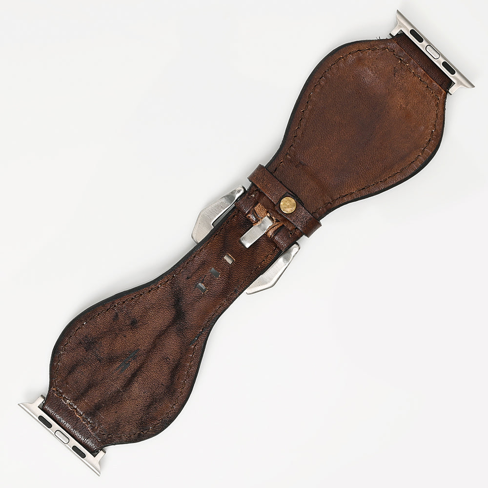 American Darling Floral Hand Tooled I watch Men Women Genuine Leather