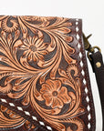 American Darling Adbga587 Cross Body I Hand Tooled Genuine Leather Women Bag Western Handbag Purse