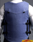 Equestrian Horse Riding Vest Safety Protective Hilason Denim Rough Stock