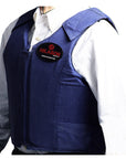 Equestrian Horse Riding Vest Safety Protective Hilason Denim Rough Stock