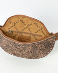 American Darling Fanny Pack Beautifully Hand Tooled  Genuine Leather women bag western handbag purse