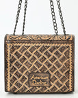 American Darling Small Crossbody Beautifully Hand Tooled  Genuine Leather women bag western handbag purse