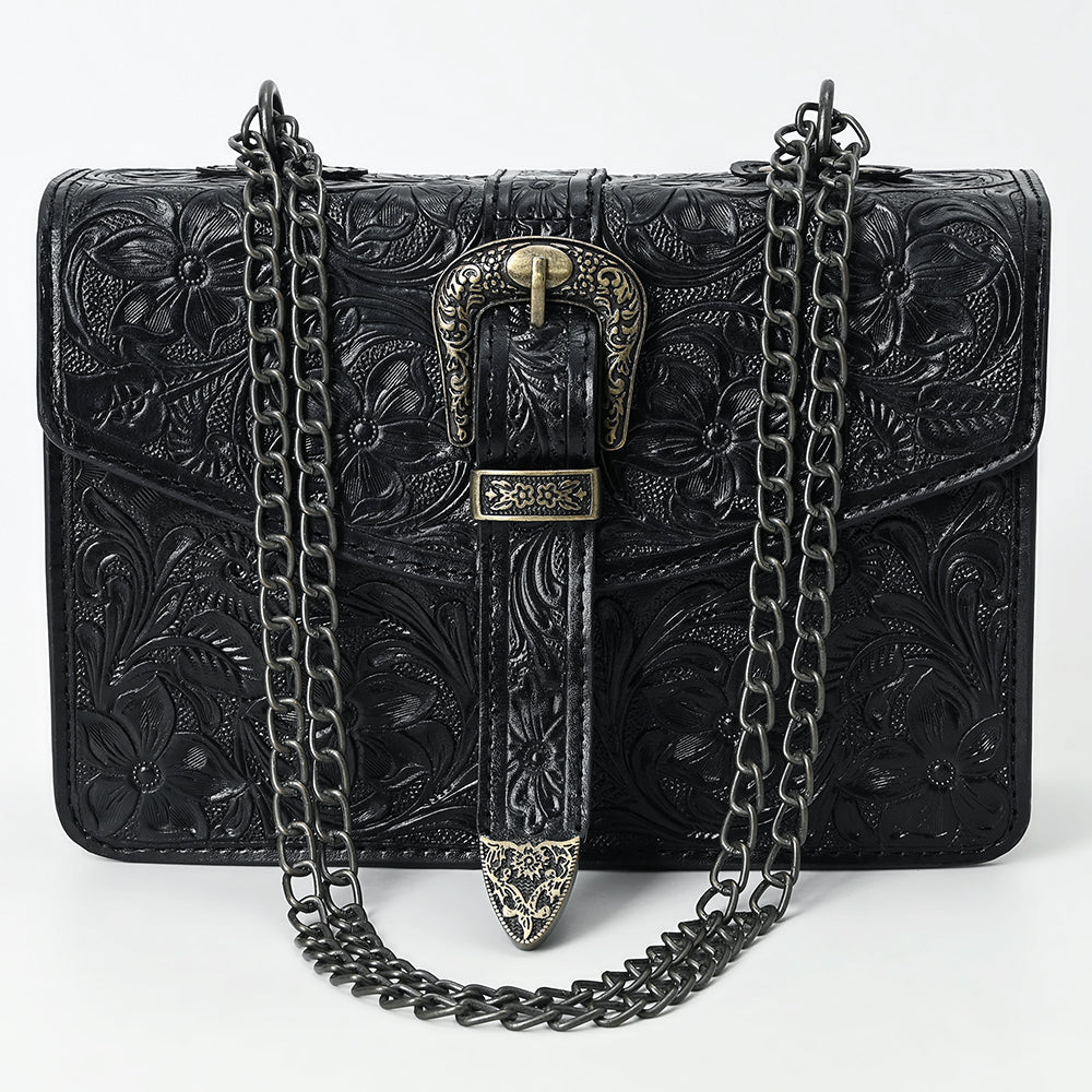 American Darling Small Crossbody Beautifully Hand Tooled  Genuine Leather women bag western handbag purse