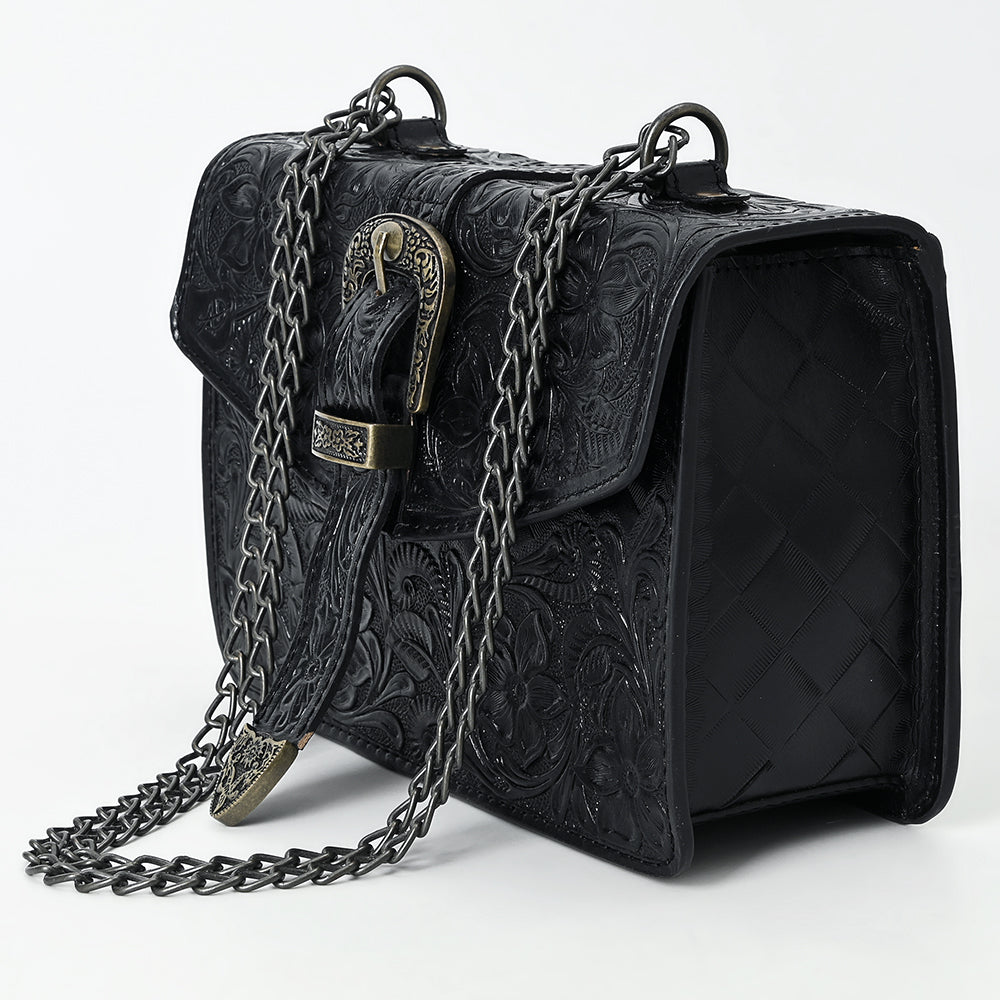 American Darling Small Crossbody Beautifully Hand Tooled  Genuine Leather women bag western handbag purse