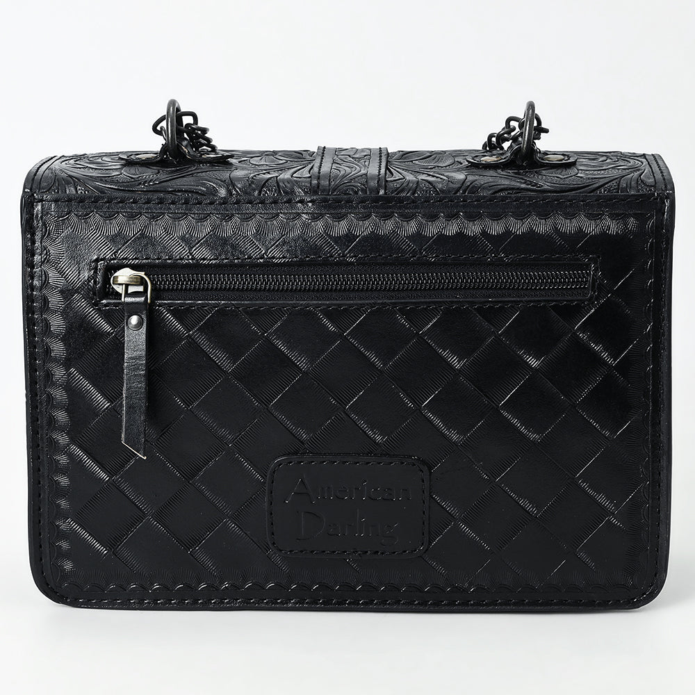 American Darling Small Crossbody Beautifully Hand Tooled  Genuine Leather women bag western handbag purse