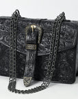 American Darling Small Crossbody Beautifully Hand Tooled  Genuine Leather women bag western handbag purse