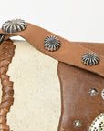 American Darling Large Crossbody Hair On Genuine Leather Women Bag Western Handbag Purse