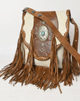 American Darling Large Crossbody Hair On Genuine Leather Women Bag Western Handbag Purse
