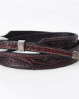 American Darling Hand tooled Hatband Genuine American Leather Western Adjustable Unisex