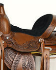 COMFYTACK Horse Barrel Racing Trail Pleasure American Leather Saddle Brown
