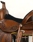COMFYTACK Horse Barrel Racing Trail Pleasure American Leather Saddle Brown