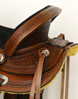 COMFYTACK Horse Barrel Racing Trail Pleasure American Leather Saddle Brown