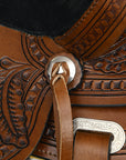 COMFYTACK Horse Barrel Racing Trail Pleasure American Leather Saddle Brown
